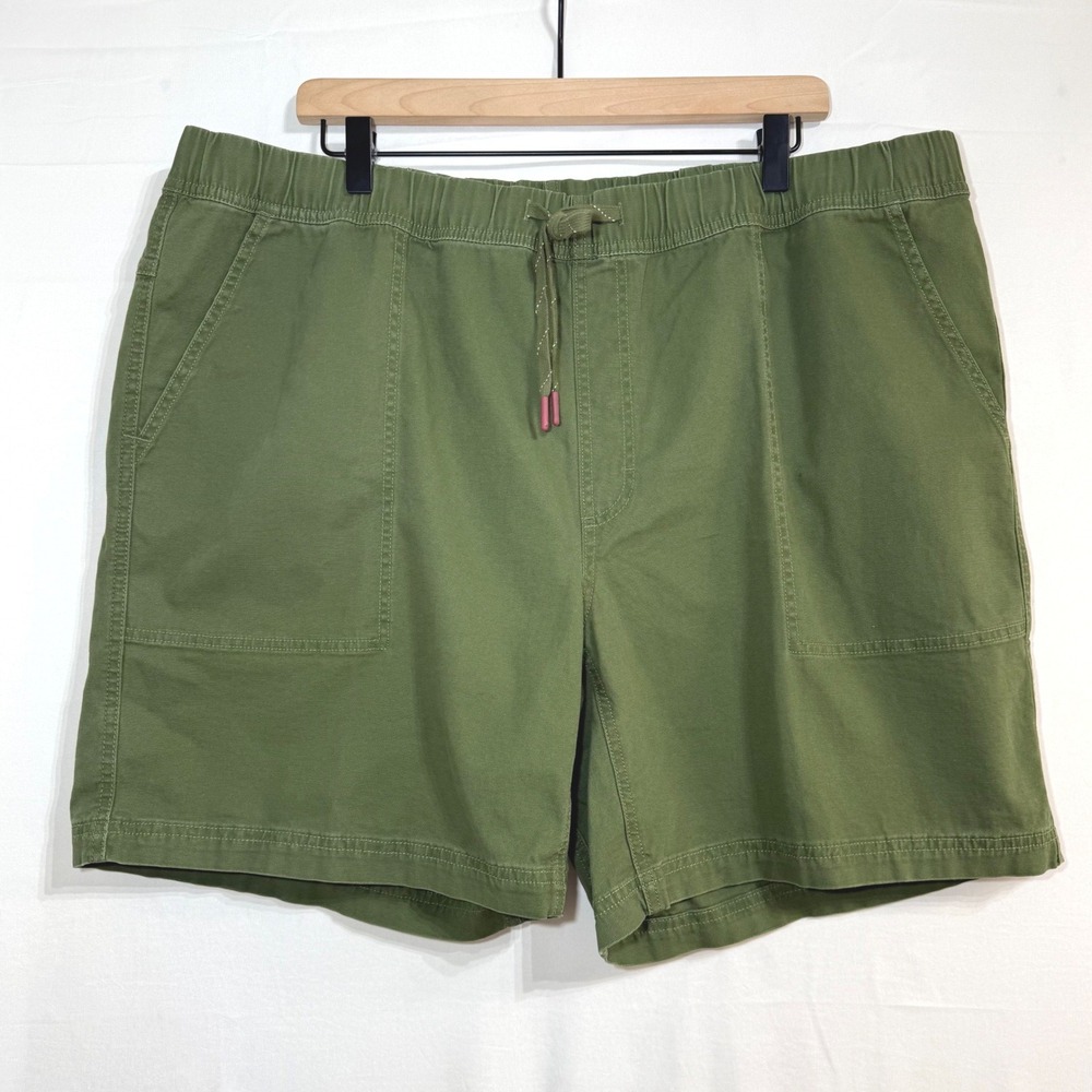 Alpine Design Mens 7" Hike Short Lush Olive Green XXL Elastic Waist Pockets NEW